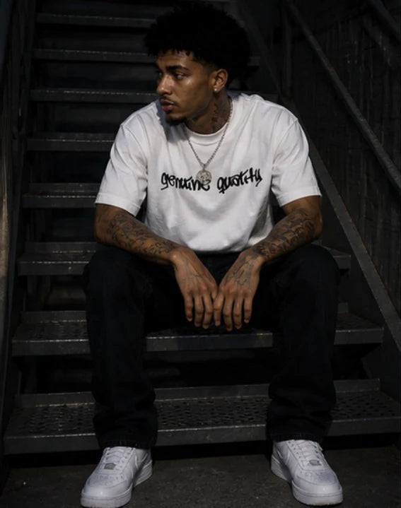 GQ Spellout Tee- Black